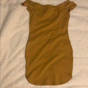 Off the shoulder mini dress